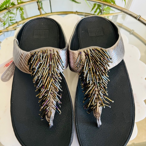 Fitflop Cha Cha Wedge Sandal SIZE US10 - Picture 6 of 9